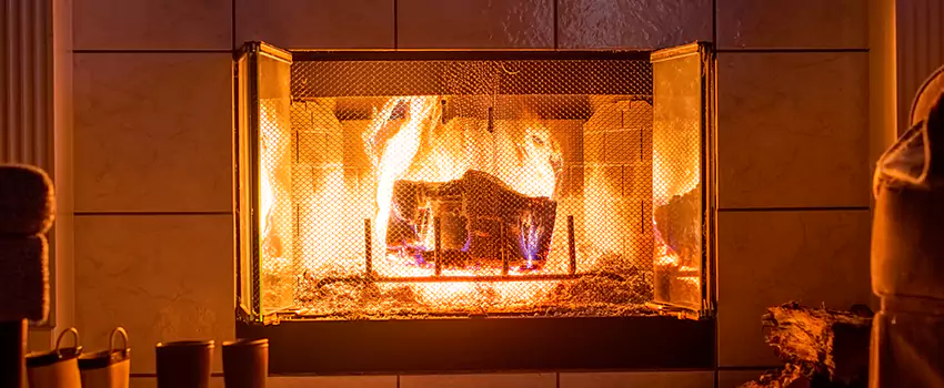 Mendota Hearth Landscape Fireplace Installation in Ponca City, Oklahoma