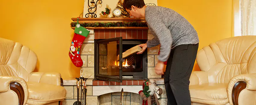 Rusted Metal Fireplace Restoration in Ponca City, Oklahoma