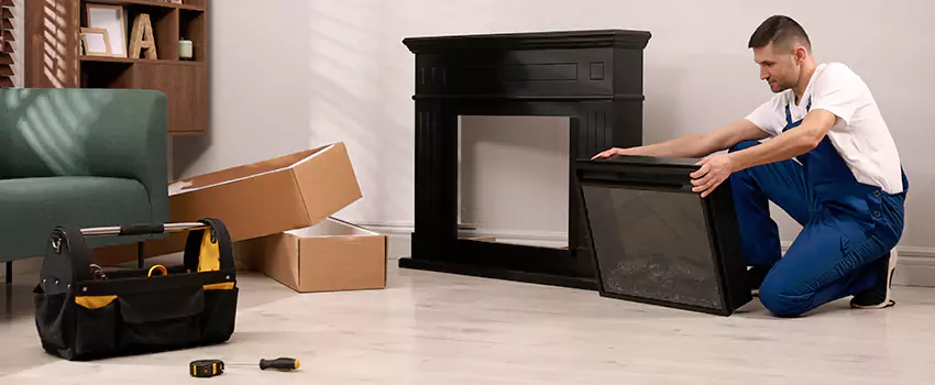 Old Rusted Metal Fireplace Repair And Replacement in Ponca City, OK