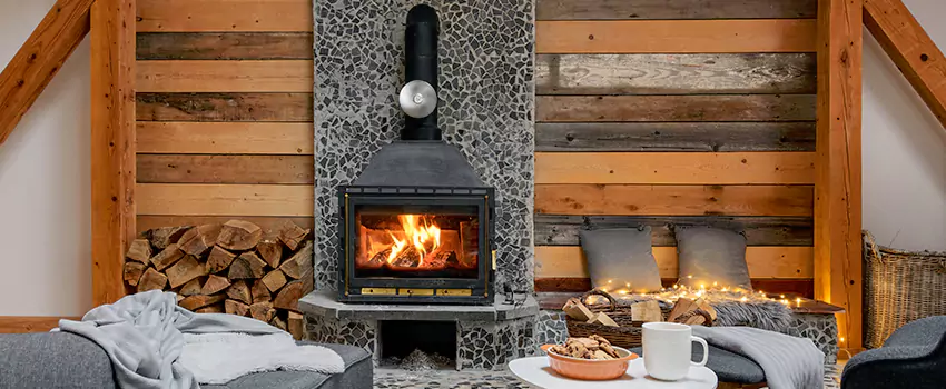 Thelin Hearth Products Direct Vent Gas Stove Fireplace Inspection in Ponca City, Oklahoma